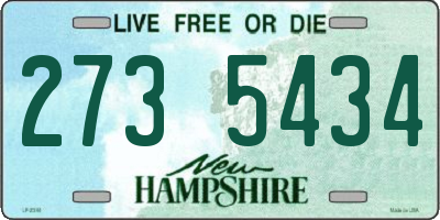 NH license plate 2735434