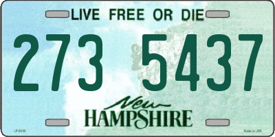 NH license plate 2735437