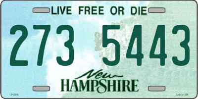 NH license plate 2735443