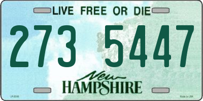 NH license plate 2735447