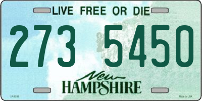 NH license plate 2735450