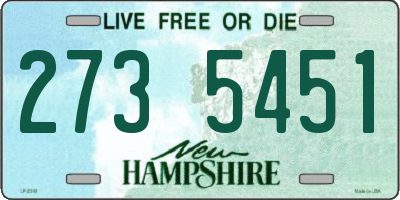 NH license plate 2735451