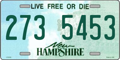 NH license plate 2735453