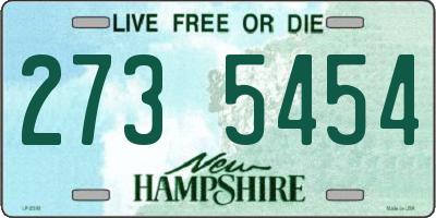 NH license plate 2735454