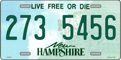 NH license plate 2735456