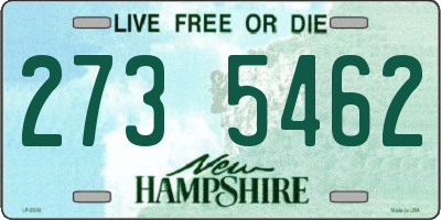 NH license plate 2735462