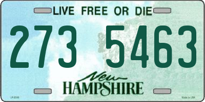 NH license plate 2735463