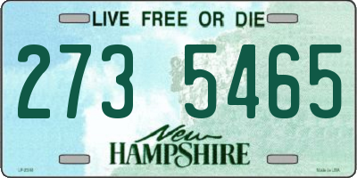 NH license plate 2735465