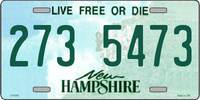 NH license plate 2735473