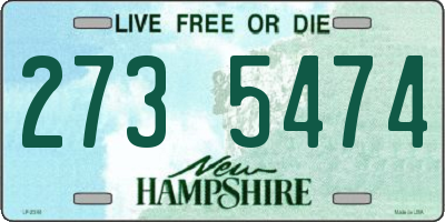 NH license plate 2735474