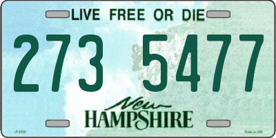 NH license plate 2735477