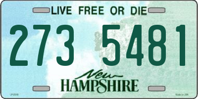 NH license plate 2735481