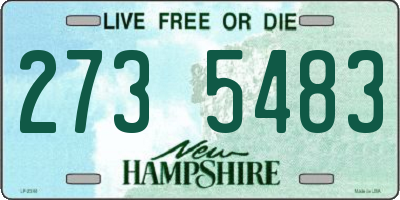 NH license plate 2735483