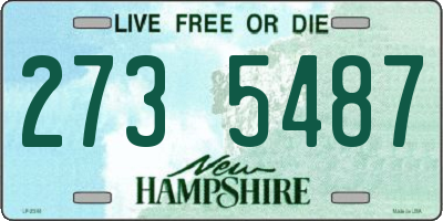 NH license plate 2735487