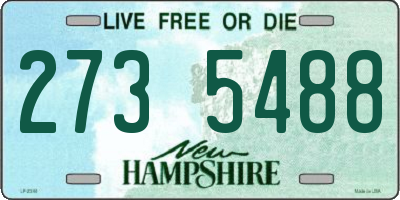NH license plate 2735488