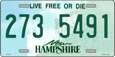 NH license plate 2735491