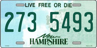 NH license plate 2735493
