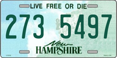 NH license plate 2735497