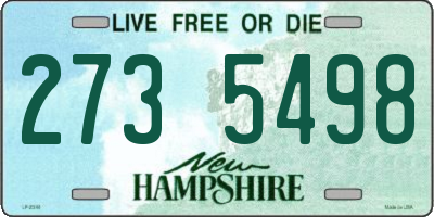 NH license plate 2735498
