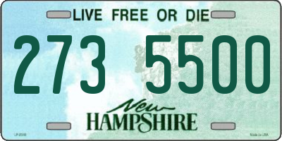 NH license plate 2735500