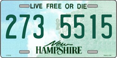 NH license plate 2735515