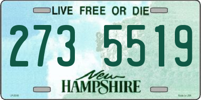 NH license plate 2735519