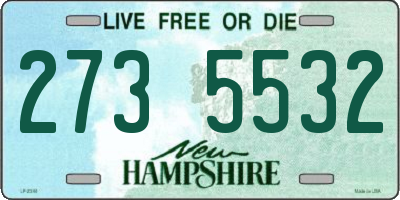 NH license plate 2735532
