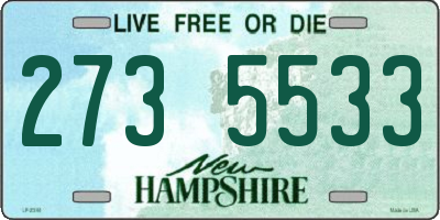 NH license plate 2735533