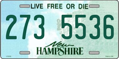 NH license plate 2735536