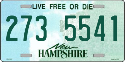 NH license plate 2735541