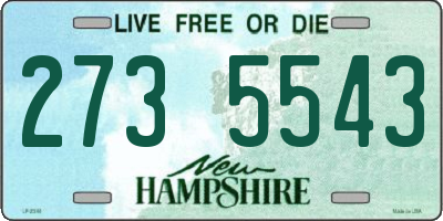 NH license plate 2735543
