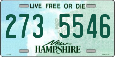 NH license plate 2735546