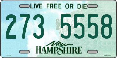 NH license plate 2735558