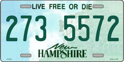 NH license plate 2735572