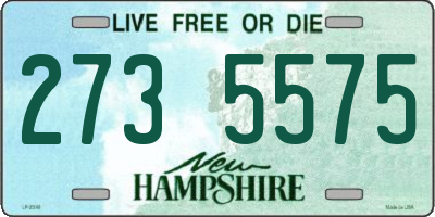 NH license plate 2735575