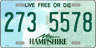 NH license plate 2735578