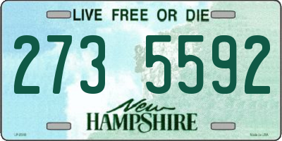 NH license plate 2735592