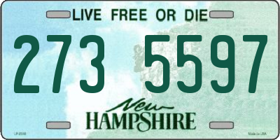 NH license plate 2735597