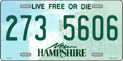 NH license plate 2735606