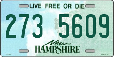 NH license plate 2735609