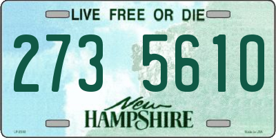 NH license plate 2735610