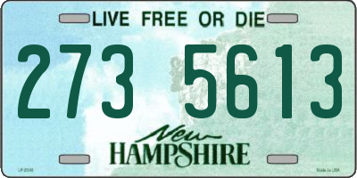 NH license plate 2735613