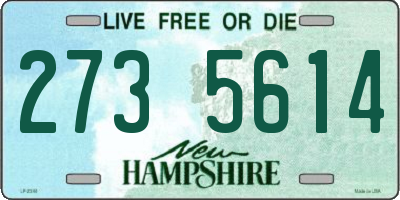 NH license plate 2735614