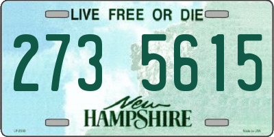 NH license plate 2735615