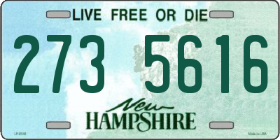 NH license plate 2735616