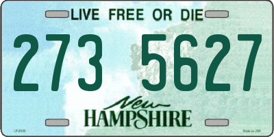 NH license plate 2735627