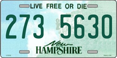 NH license plate 2735630