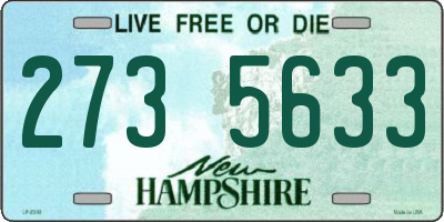 NH license plate 2735633