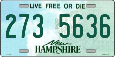 NH license plate 2735636
