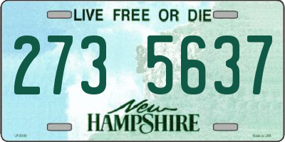 NH license plate 2735637